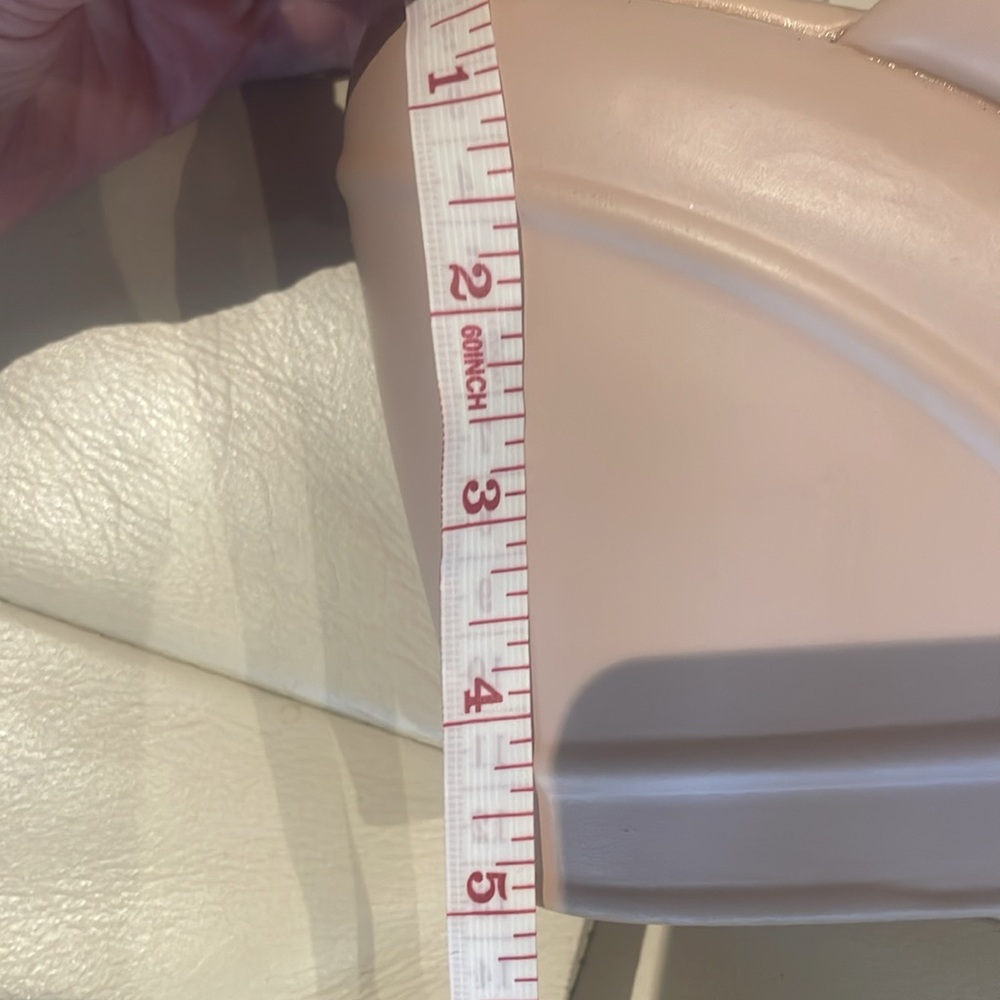 Like new, feather light, nude platform wedges - Picture 6 of 9